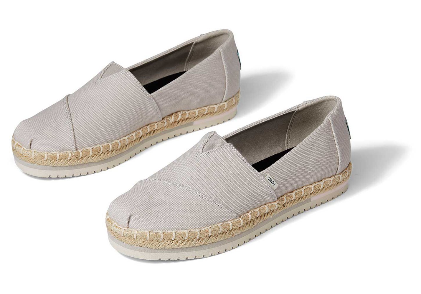 Toms Alpargata Platform Espadrille Grey - Womens - 83091-EXHP